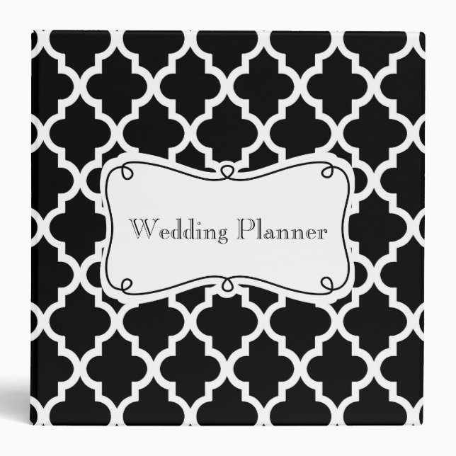 Simply Chic Wedding Planner 3 Ring Binder (Front)