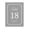 Simply Chic Wedding Table Number Card