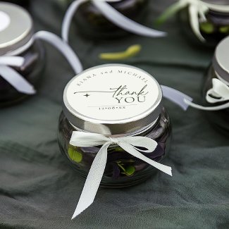 Simply Chic Wedding Thank You Pearl White ID1046