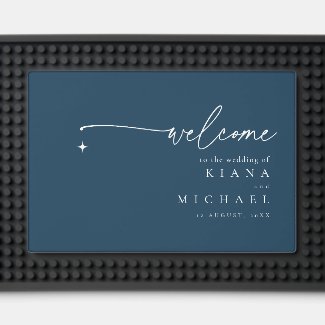Simply Chic Wedding Welcome Prussian Blue ID1046
