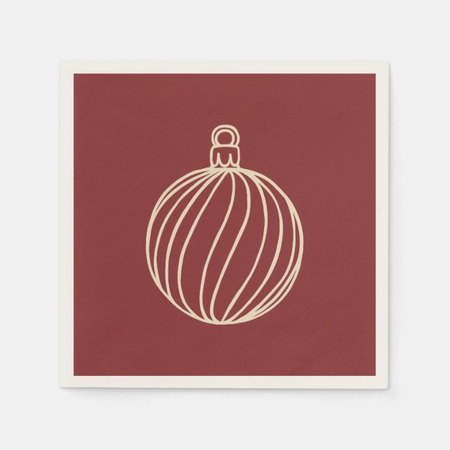 Simply Christmas Collection - Bauble Napkins (Front)