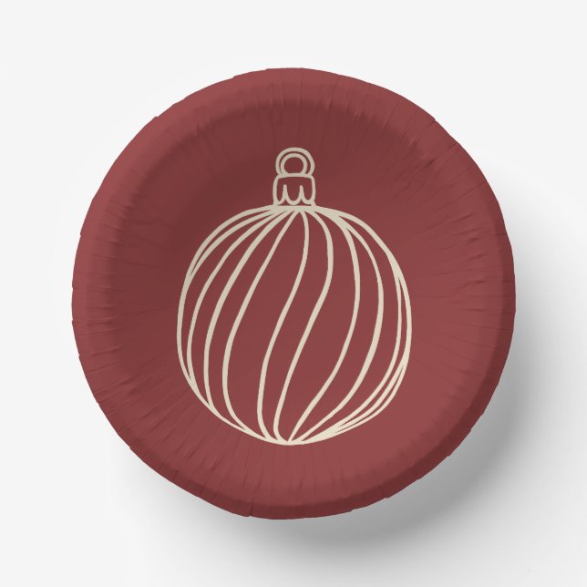 Simply Christmas Collection - Bauble Paper Bowls (Front)
