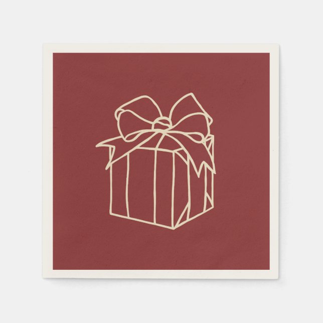 Simply Christmas Collection - Present Napkins (Front)