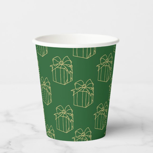Simply Christmas Collection - Present Paper Cups (Front)