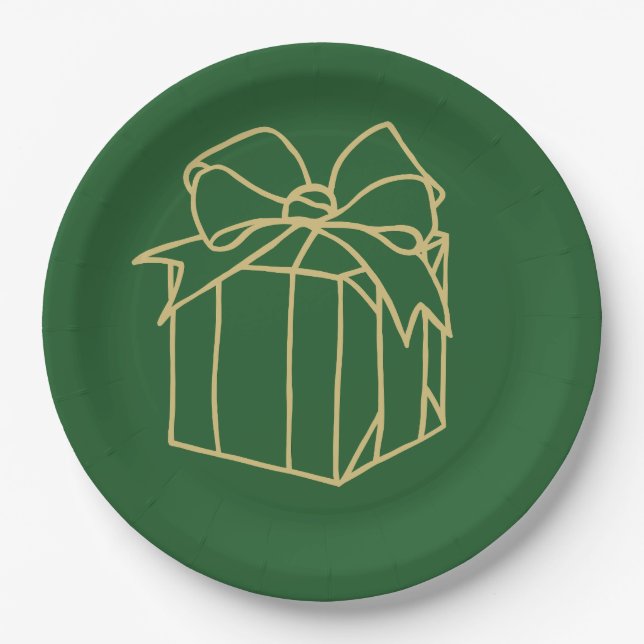 Simply Christmas Collection - Present Paper Plates (Front)