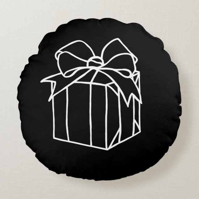 Simply Christmas Collection - Present Round Pillow (Front)