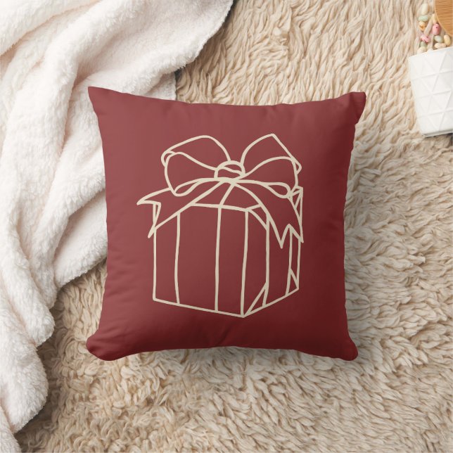 Simply Christmas Collection - Present Throw Pillow (Blanket)