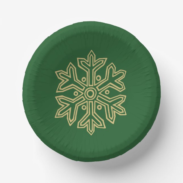 Simply Christmas Collection - Snowflake Paper Bowls (Front)