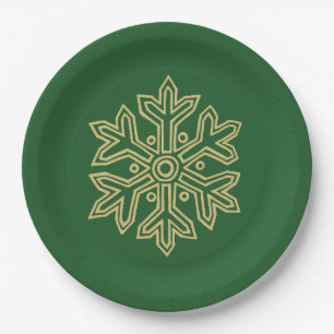 Simply Christmas Collection - Snowflake Paper Plates