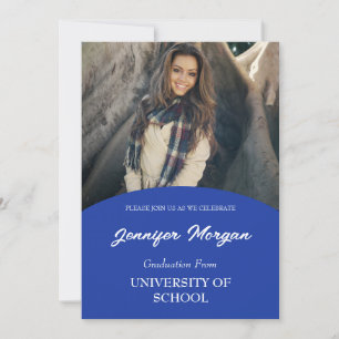 Simply Classy Photo Graduation Invitation