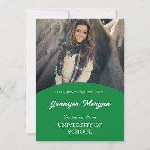 Simply Classy Photo Graduation Invitation