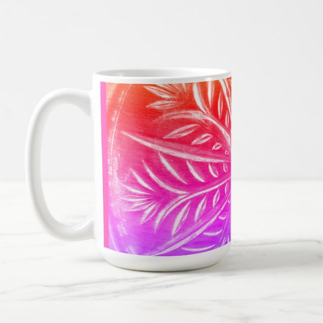 Simply Colorful Patterned Coffee Mug (Left)