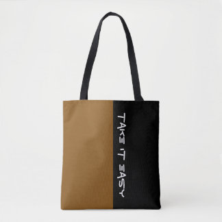 Simply colors BROWN & your Text Tote Bag