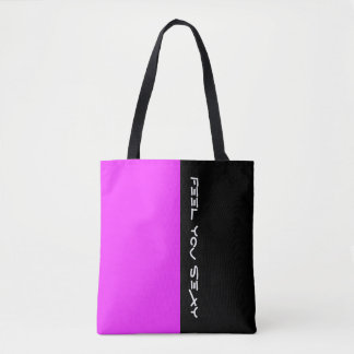 Simply colors PINK & your Text Tote Bag
