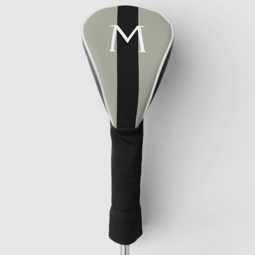 Simply colors  stripe black  your Monogram Golf Head Cover