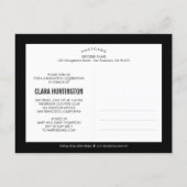 Simply Cool Graduation Announcement/Invitation Invitation Postcard (Back)