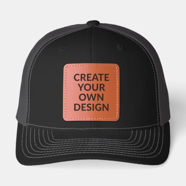 Simply - Create Your Own  Leather Patch Hat (Front)