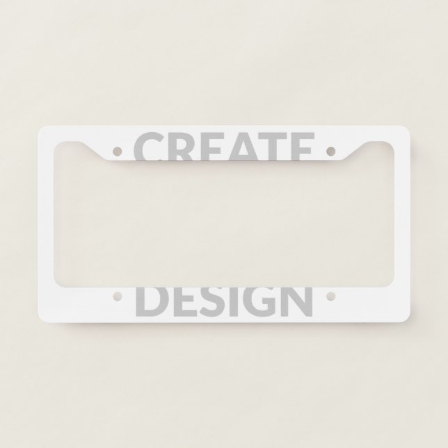 Simply - Create Your Own  License Plate Frame (Front)