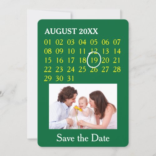 Simply Custom Calendar  your photo backgr text Save The Date
