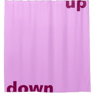 Simply design "rectangle light pink up down" shower curtain