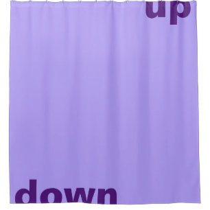 Simply design "rectangle light violet up down" shower curtain