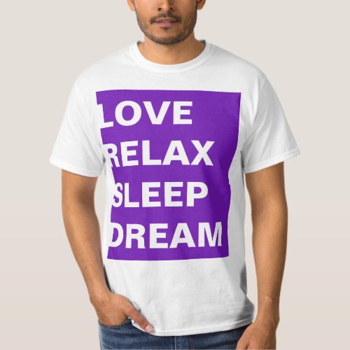 Simply design rectangle purple PHILOSOPHY OF LIFE T_Shirt