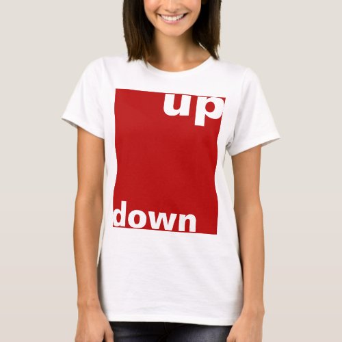 Simply design rectangle red up down  your idea T_Shirt