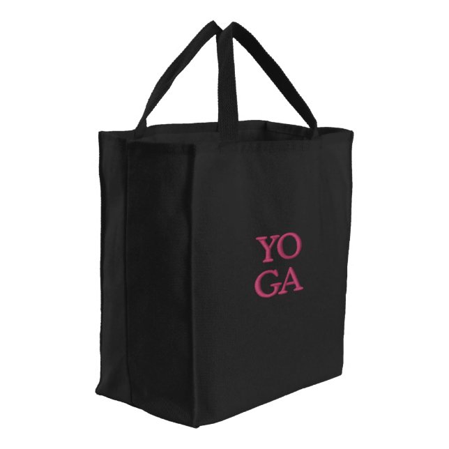 Simply - DIY Monograms & Names Embroidered Tote Bag (Angled)