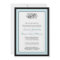 Simply Elegant 5x7 Black/Blue Wedding Invite