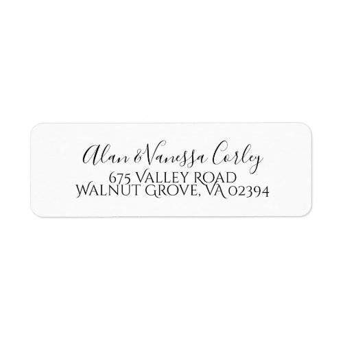 Simply Elegant Address Label