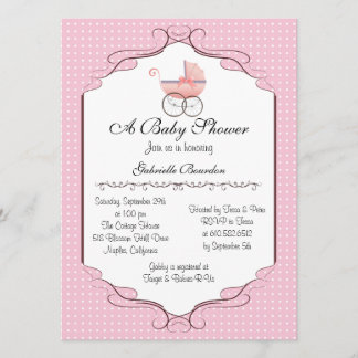 Simply Elegant Baby Shower Personalized Invite