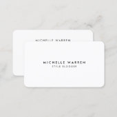Simply Elegant Blogger Minimal Business Card (Front/Back)