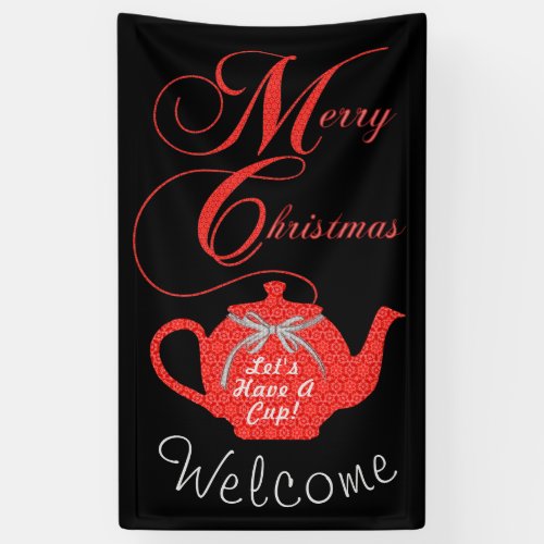 Simply Elegant Christmas Tea Party Banner