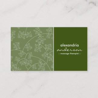 Simply Elegant Custom Business Cards (fern green)