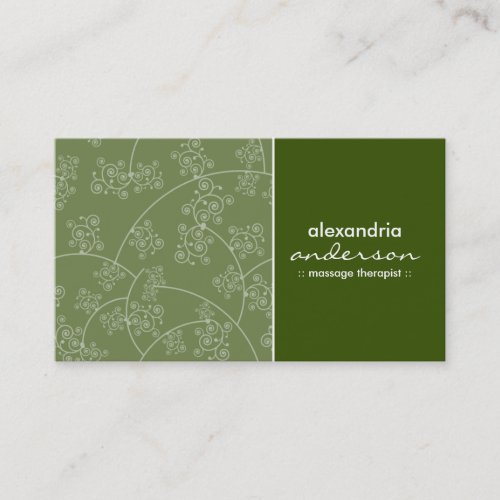 Simply Elegant Custom Business Cards (fern green)