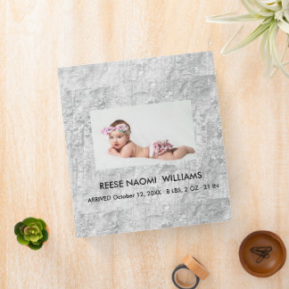Simply Elegant cute Baby Girl Photo 3 Ring Binder