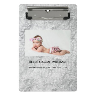 Simply Elegant cute Baby Girl Photo Mini Clipboard