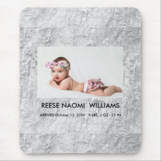 Simply Elegant cute Baby Girl Photo Mouse Pad