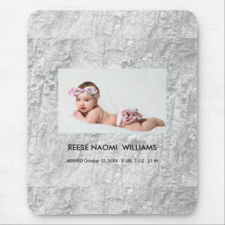 Simply Elegant cute Baby Girl Photo Mouse Pad