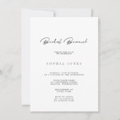 Simply Elegant Minimalist Bridal Brunch Invitation (Front)