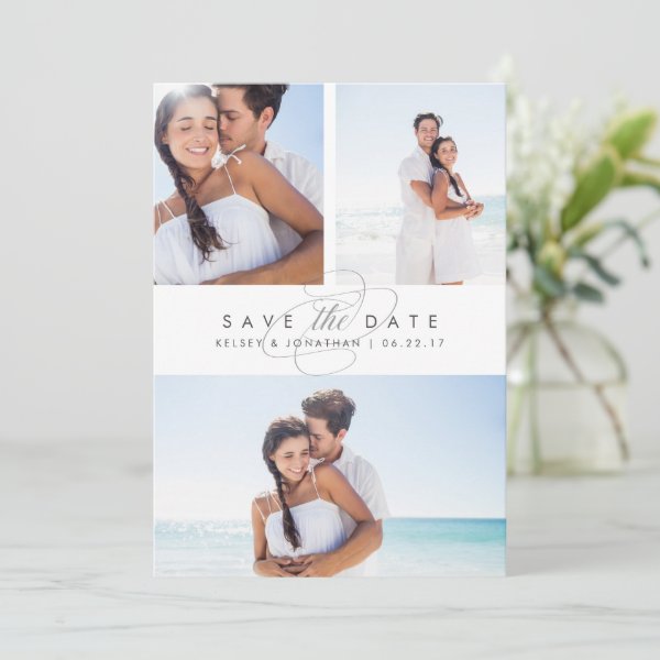 Simply Elegant Multi Photo Save the Date