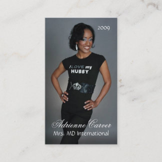 Simply Elegant Pageant Business Card