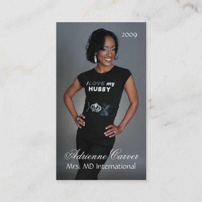 Simply Elegant Pageant Business Card (Front)