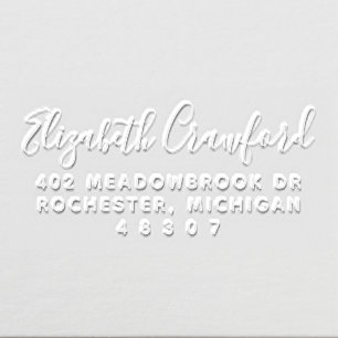 Simply Elegant Personalized Calligraphy Address Embosser