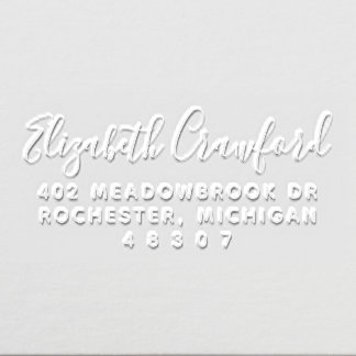 Simply Elegant Personalized Calligraphy Address Embosser