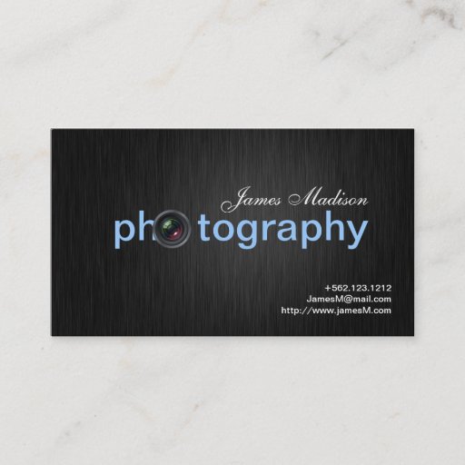 Customizable Simply Elegant Photogrpahy Business cards with QR