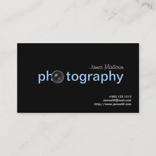Customizable Simply Elegant Photogrpahy Business cards with QR