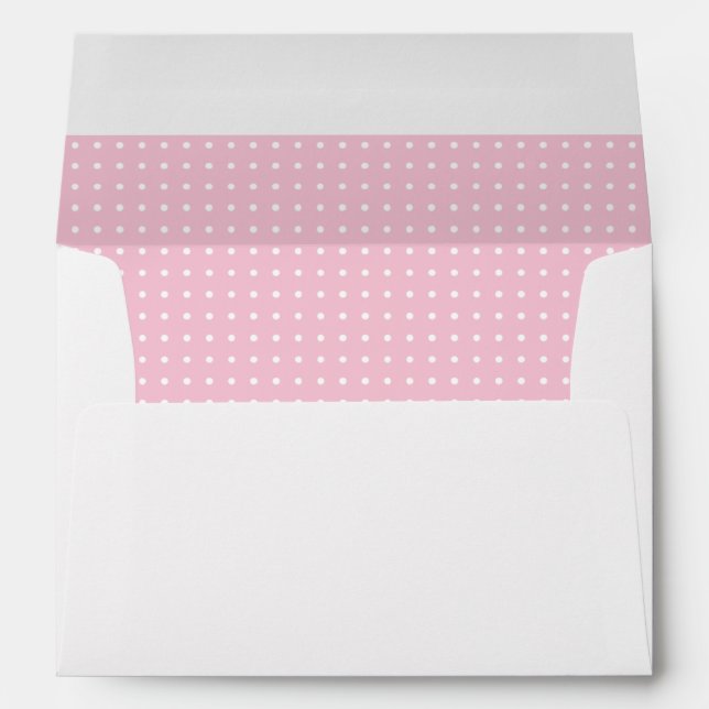 Simply Elegant Pink Customized Envelope (Back (Bottom))