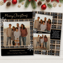 Simply Elegant Plaid Snowflakes Cozy Christmas