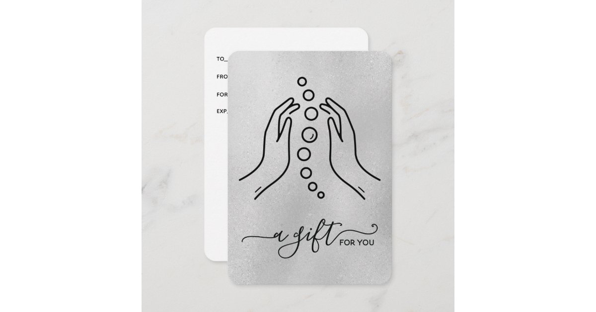 Simply Elegant Small Chiropractic Gift Certificate Zazzle Simply Elegant Small Chiropractic Gift Certificate Zazzle